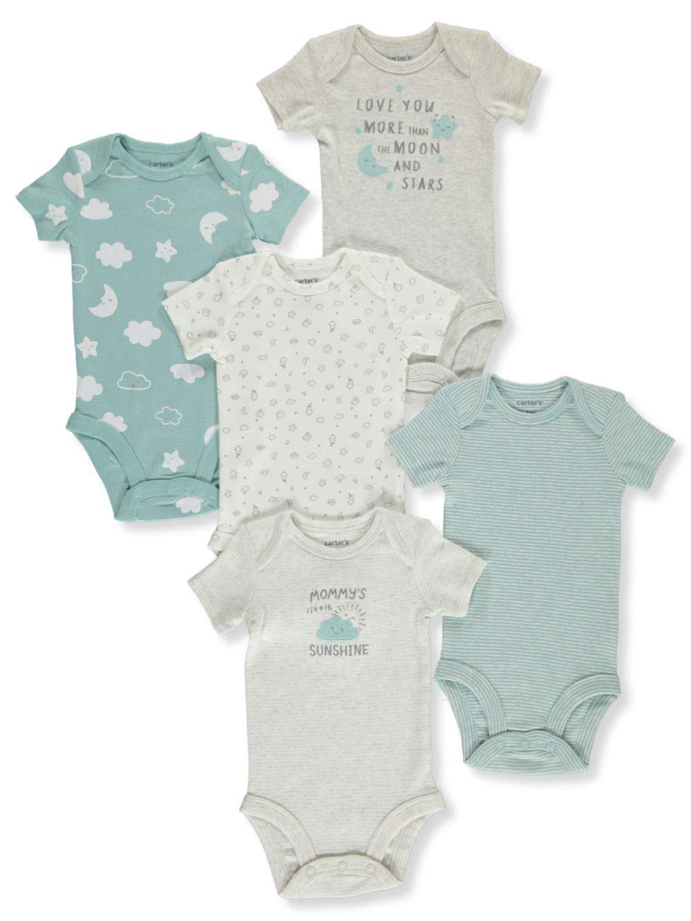 Carter's Mami's Sunshine - Pack de 5 mamelucos para niño