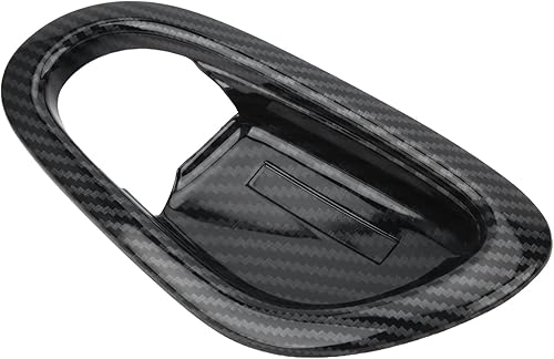 Miniatura 5 de Cubierta interior de la manija de la puerta, cubierta interior de la manija de la puerta, ajuste de fibra de carbono estilo para Navara Frontier