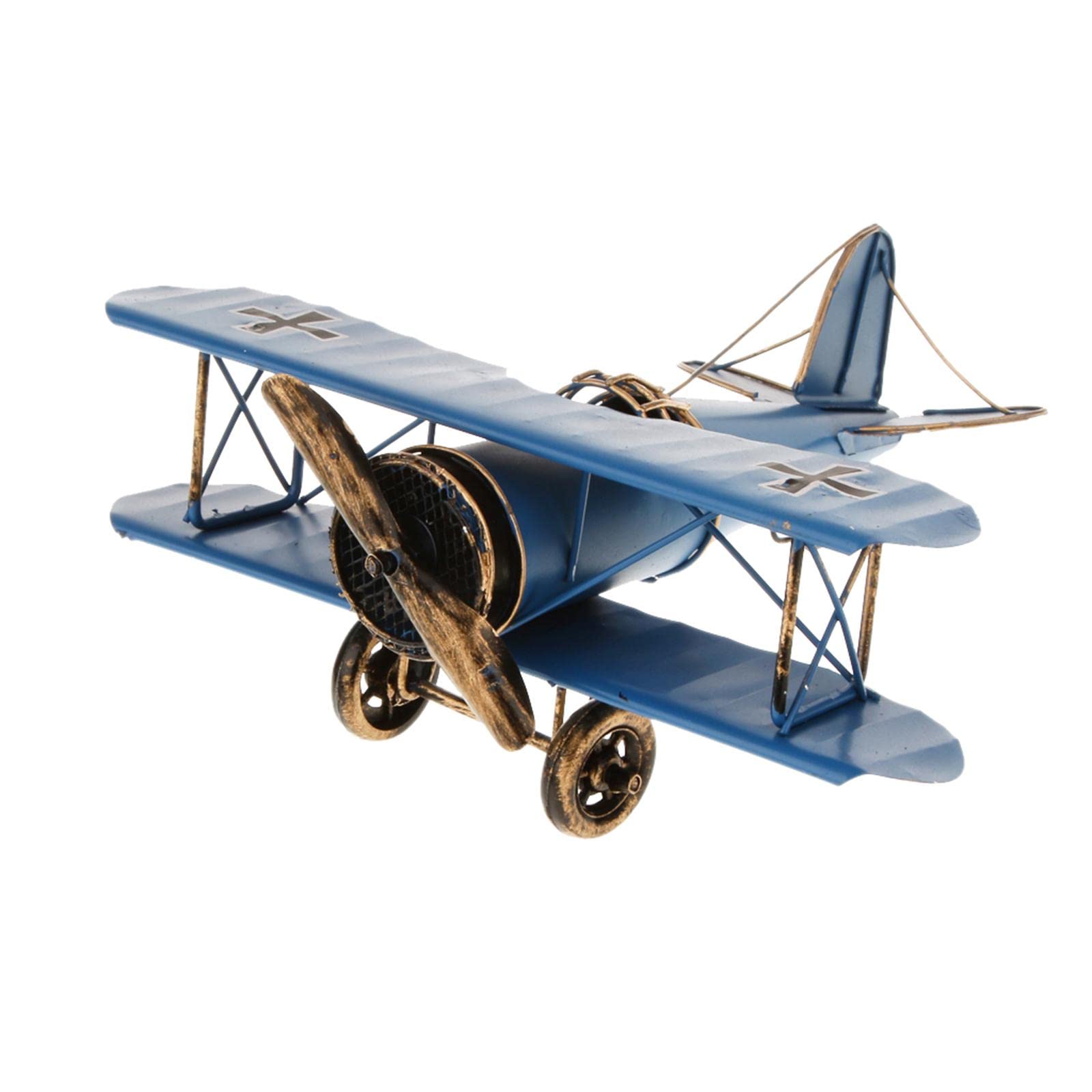 MYADDICTION Vintage Metal Airplane Model Biplane Military Aircraft Home Decor Toy Blue (B0D4F6R1LM) Amazon Price History, Amazon Price Tracker
