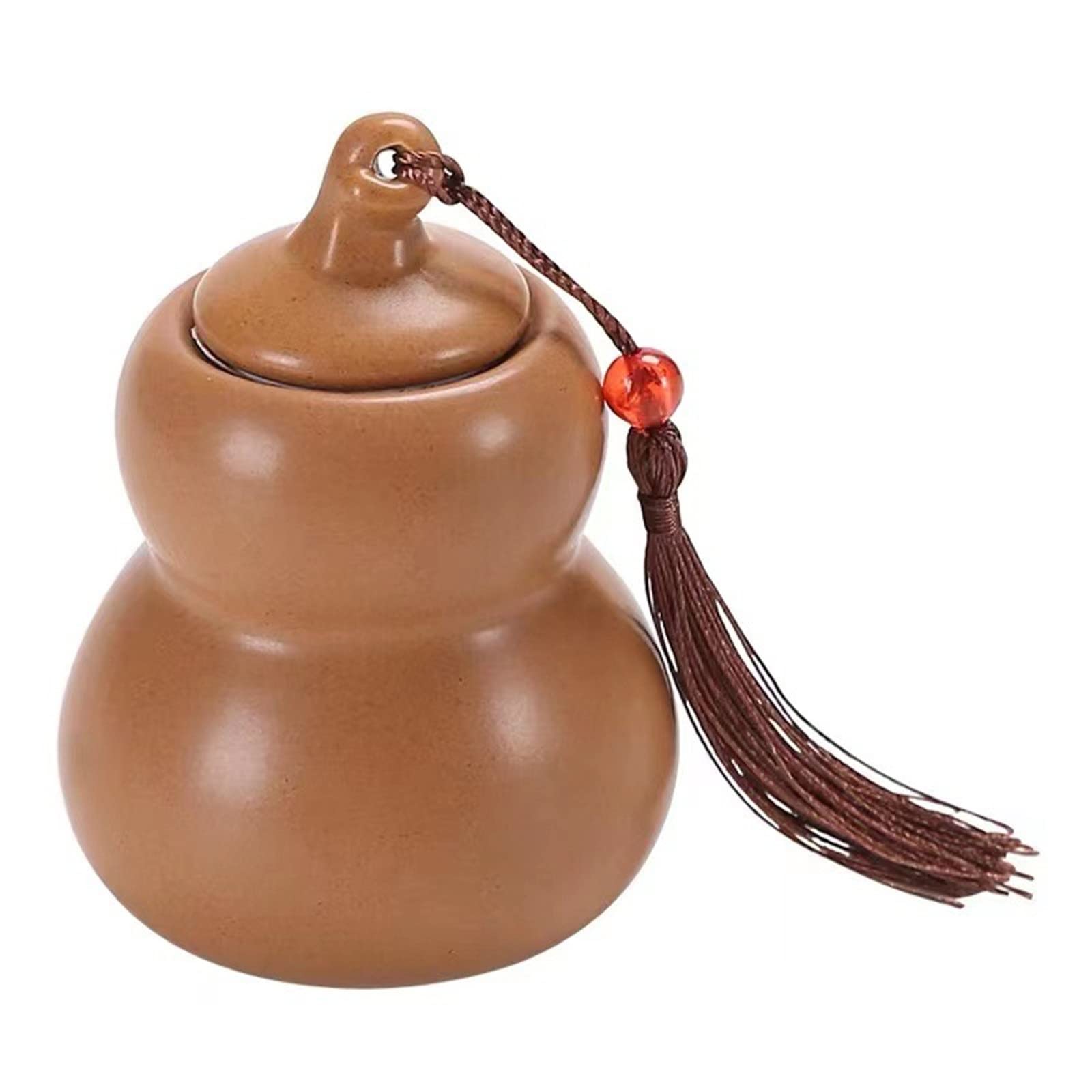 FZYOZZDPASL Ceramic Tea Canister Creative Rough Ceramic Sealed Tea Caddy for Coffee, Spices(Brown)