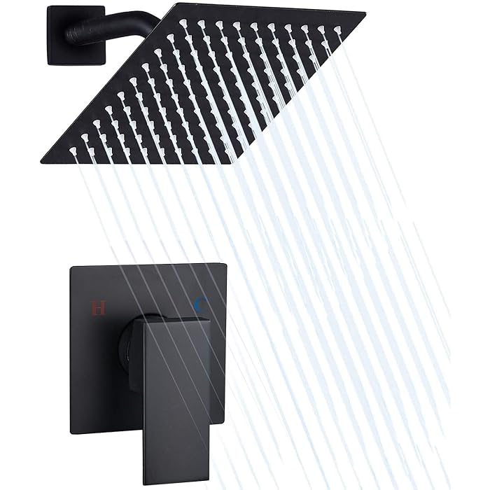 Buy Airuida Shower Faucet Set Matte Black Bathroom Rain Shower System