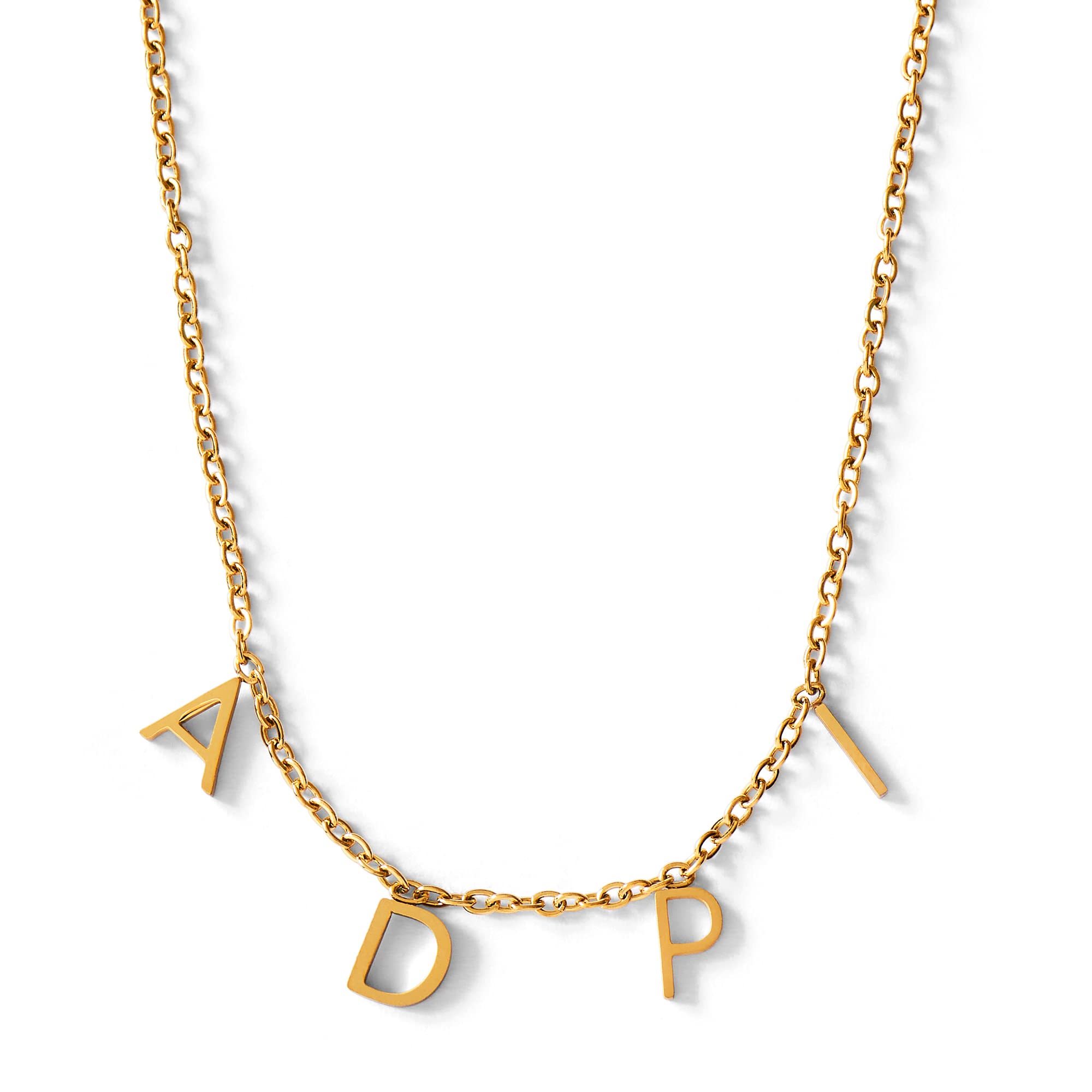 Sorority ShopAlpha Delta Pi Necklace — ADP 18K Gold Plated Sorority Gifts Necklace, Long-Lasting Alpha Delta Pi Gifts for Women