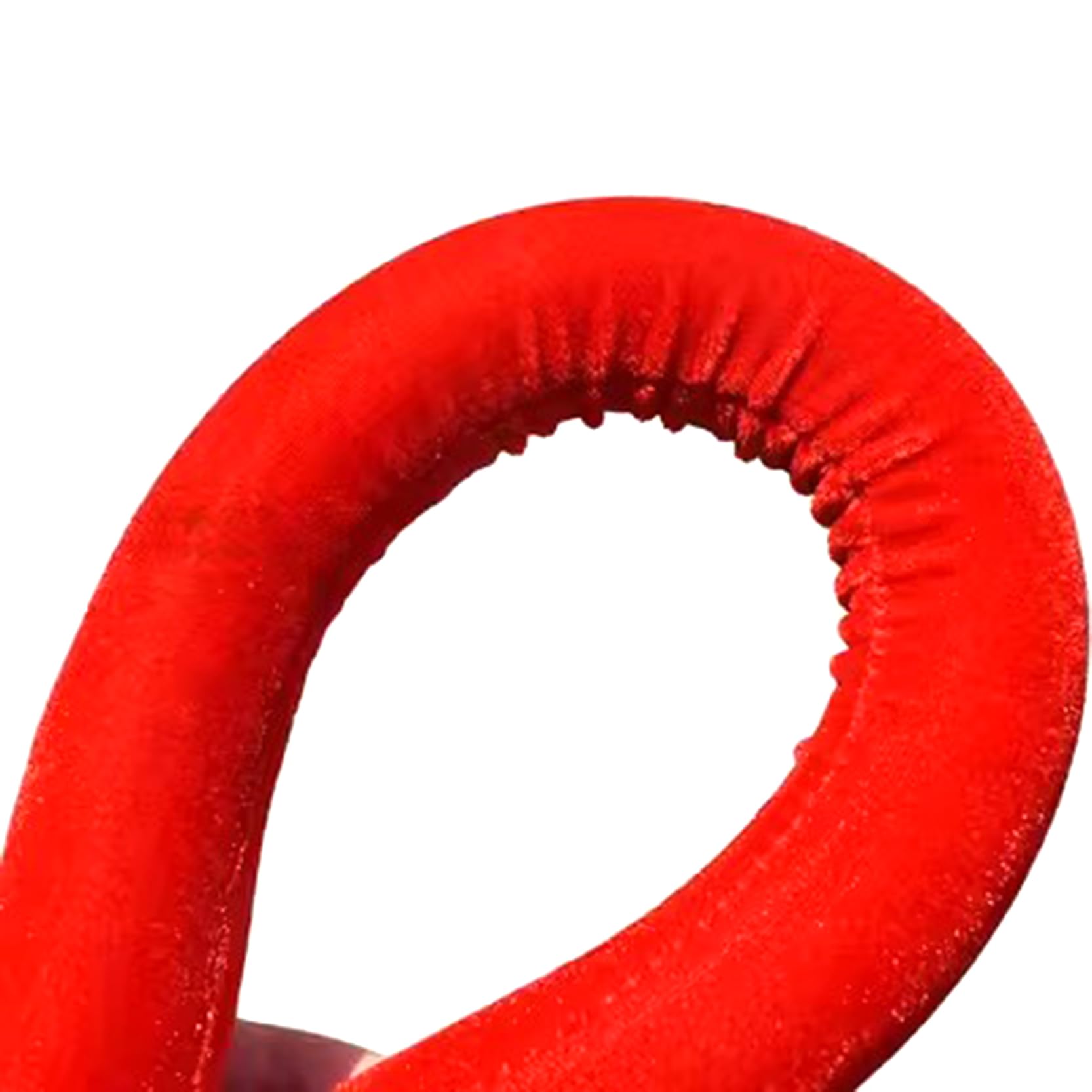 Taśma barierowa z przewodem Zestaw 2 czerwonych lin do kontroli tłumu ze srebrnymi haczykami 2-6 stóp(6Ft/160Cm)
