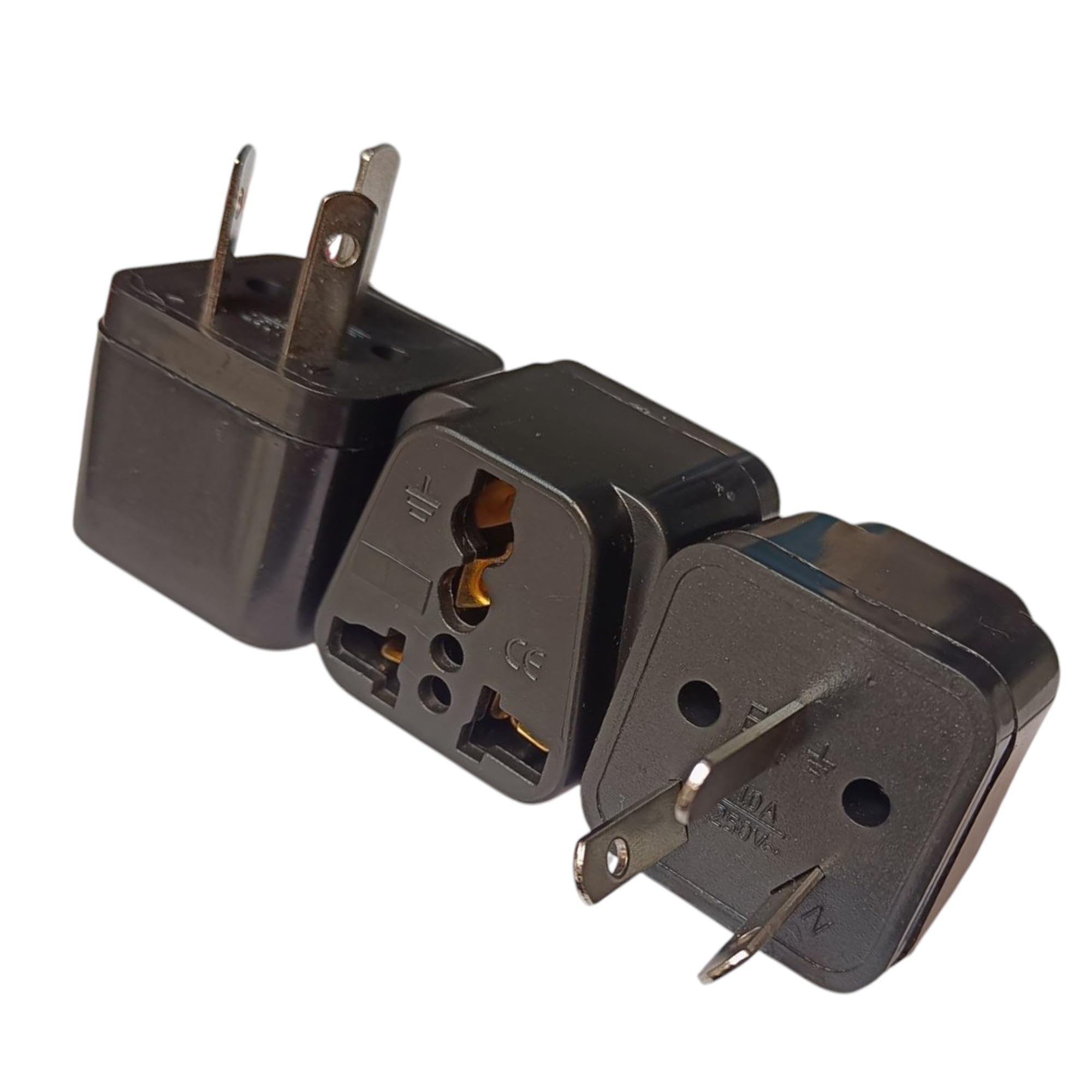 Vadda Bai Universal Type I Travel Adapter for India to Australia, New Zealand, Argentina, Fiji and China Power Socket Converter (Pack of 3) Black-picture-23