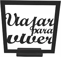 Silhuart, Quadro Decorativo de Viagem Viajar para viver em Acrílico Presente para Viajante com Caixa