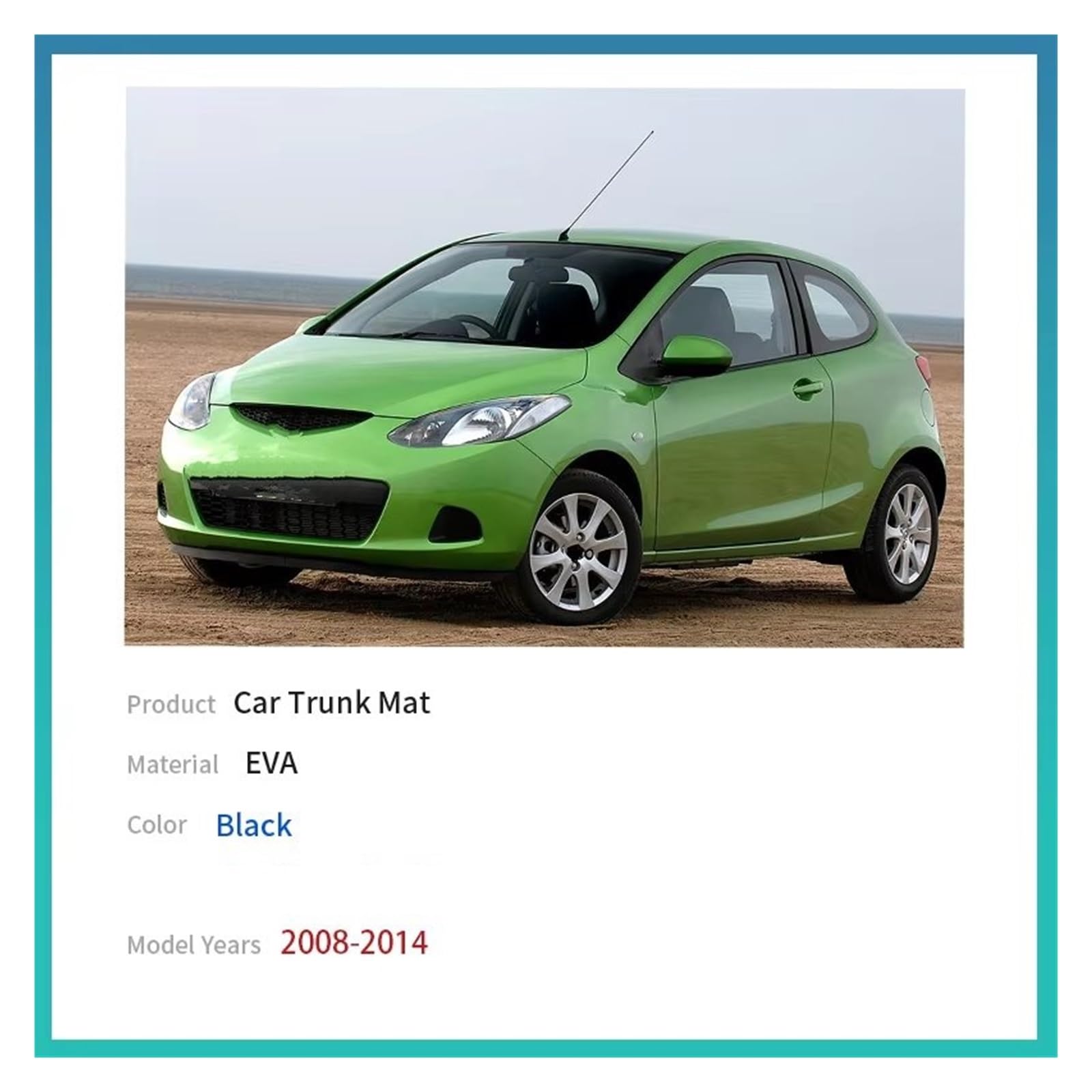 Mata do bagażnika samochodowego do Mazda Sedan 2008-2014 dywan (Sedan