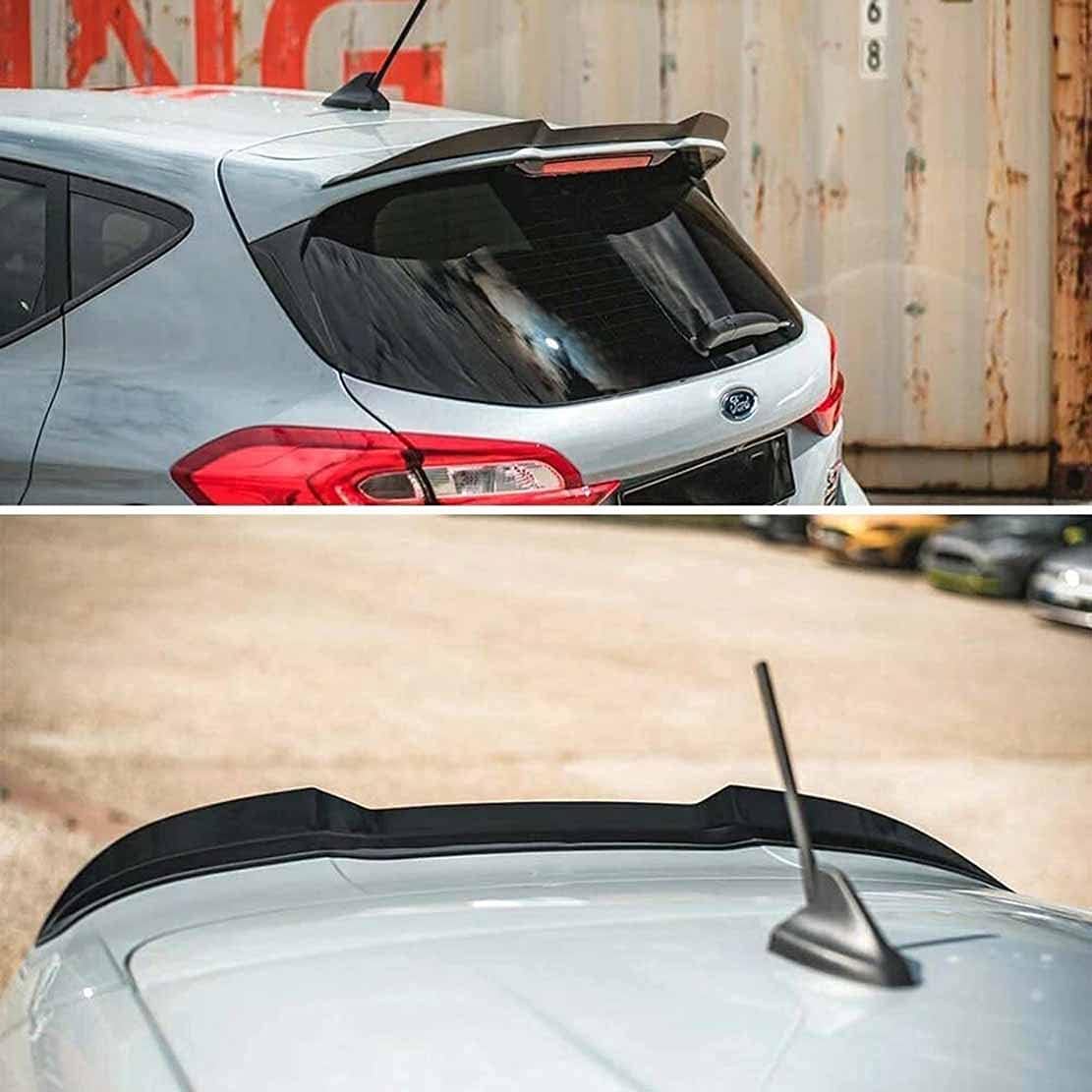 Auto Spoiler Posteriori ABS per Ford Fiesta St Mk8 2018-2020 2021,Posteriore Ala del Labbro Diffusore Paraurti Resistenza agli Urti Styling Carrozzeria Parti