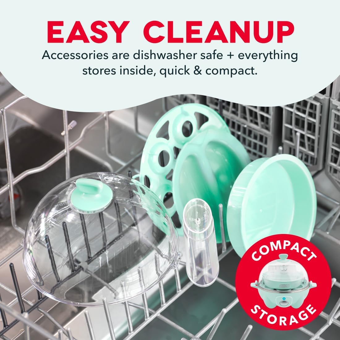 Best Egg Cooker - Dash Rapid Egg Cooker - Boiler, Poacher & Steamer - Includes Measuring & Recipe Guide - Dishwasher Safe - BPA Free - Holds 7 Eggs, Aqua Review