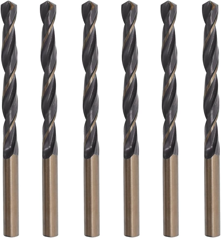 Misuyue 6pcs Metal Drill Bits, 2mm HSS Drill Bit Sets, Carbide Twist Drill Bit for Metal Stainless Steel Aluminum Alloy, Wood Drill Bits