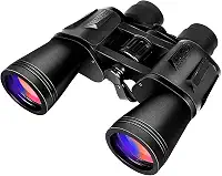 Binóculo Profissional Longo Alcance 20x50 Portátil Retrátil Super Potente com Lentes de Alta Definição Bússola Tático Ideal para Observação de Longas Distâncias, Acampamentos, Trilhas, Jogos