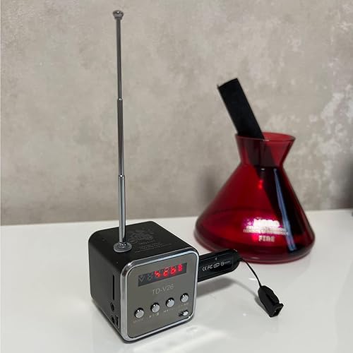 Miniatura 6 de Mini altavoz Bluetooth, reproductor de música inalámbrico Etigood portátil, radio FM, estéreo digital, reproductor MP3, compatible con tarjeta