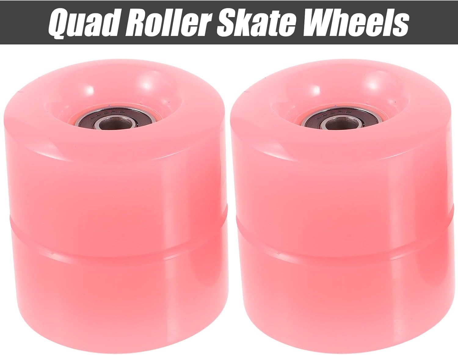 Skate Wheels Replacement, Quad Roller Skate Wheels with Bearings, 58X32mm 82A Roller Skate Wheels Skateboard Wheels PU Wear-Resistant Wheels Roller Skates Accessories
