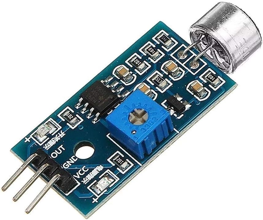 KEKEYANG Voice Detection Sensor Module Sound Recognition Module High Sensitivity Microphone Sensor Module DC 3.3V-5V Voltage module controller Board