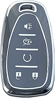 Vista 8 de Funda para Llavero Compatible con Chevy Camaro Cruze Equinox Malibu Traverse Blazer Volt Bolt Sonic Trax