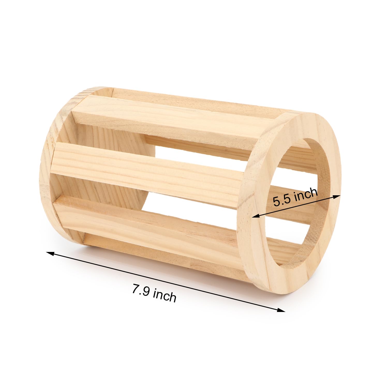 Rabbit Hay Feeder Rack Wooden Food Manger Grass Holder for Small Pets Bunny Chinchilla Guinea Pigs - image 6