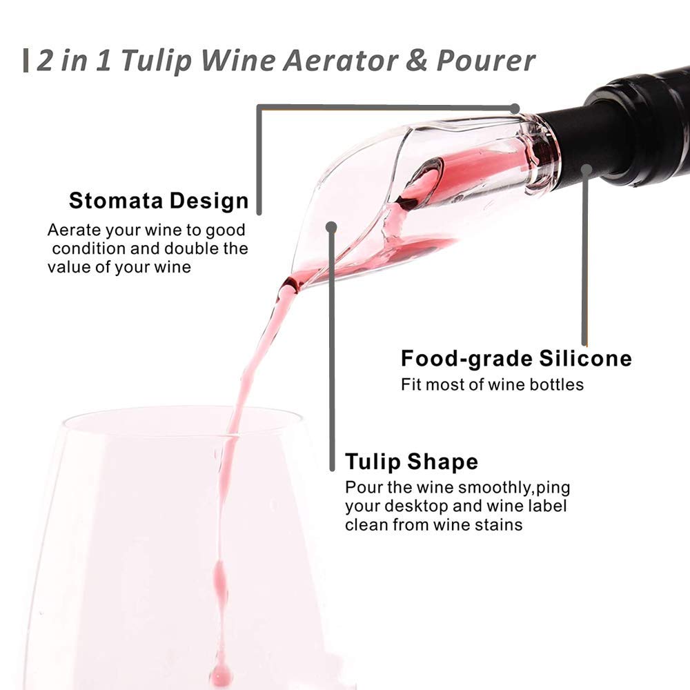 Apribottiglie Elettrico Automatico | Cavatappi Per Casa, Feste, Ristorante | Ideale Come Regalo (Nero) - Foto 8