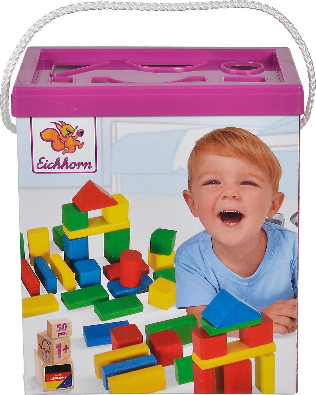 eichhorn lot de 50 blocs construction