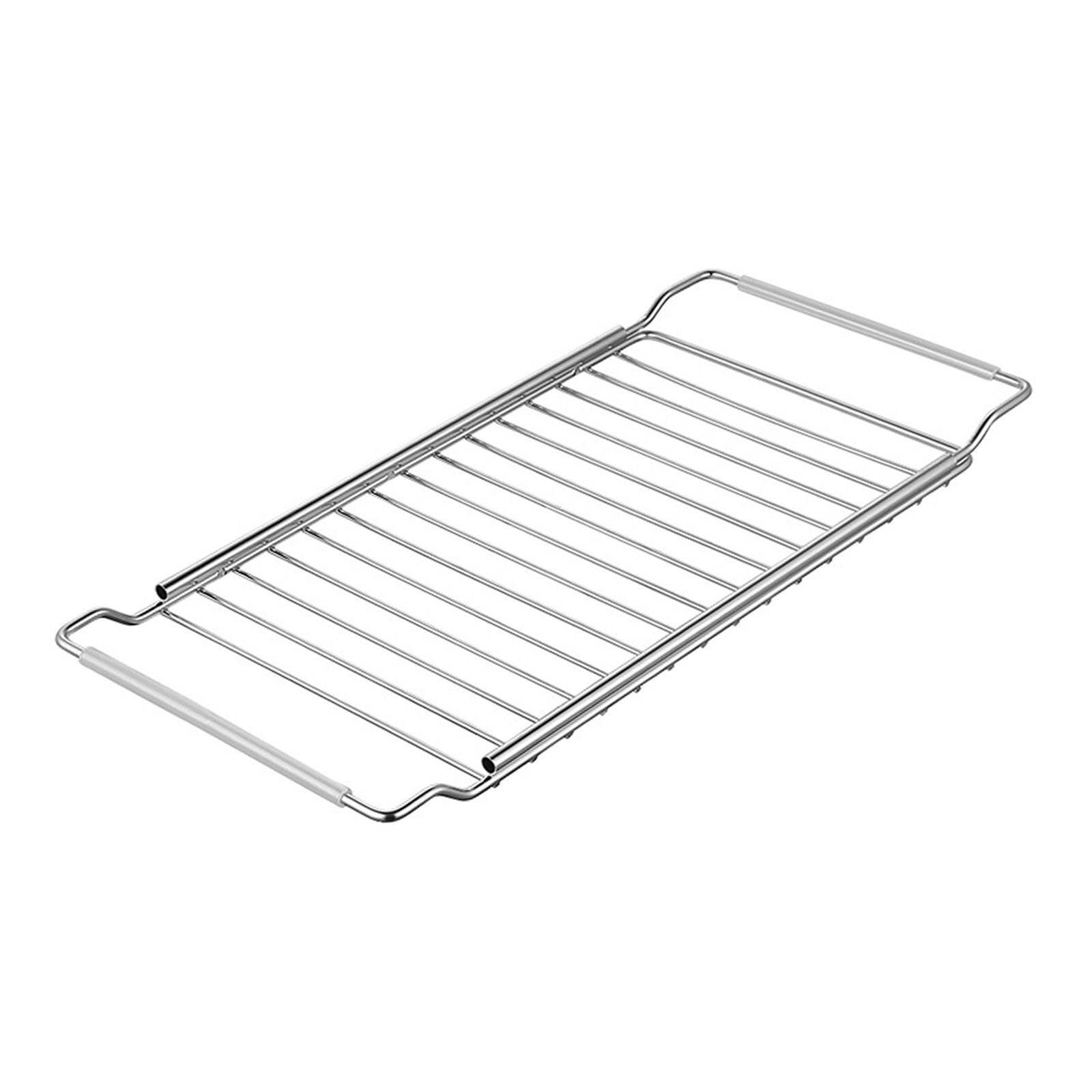 TUXCAXI Kitchen Brush Dishcloth Holder Effectively Sink Area Neat Dry Efficient Storage For Utensils Plates And Other Items Telescopic Sink Storage Rack , Large , 40-65cm