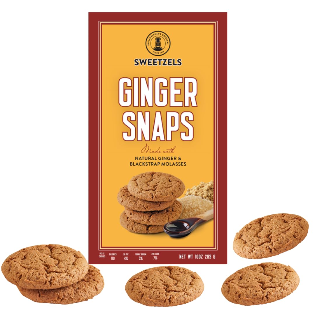 Amazon.com: Sweetzels Ginger Snaps Cookies, made with Natural