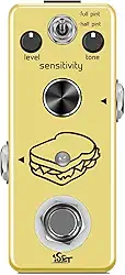 ISET Pedal De Compressor Guitarra Sanduíche Para Baixo Elétrico True Bypass