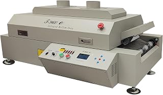 TECHNONGDA T-960E Infrared Reflow Oven 220V Pro: 11.8x37.8in PCB Soldering Area, LCD Touch, Hot Air Conveyor SMT BGA Welder