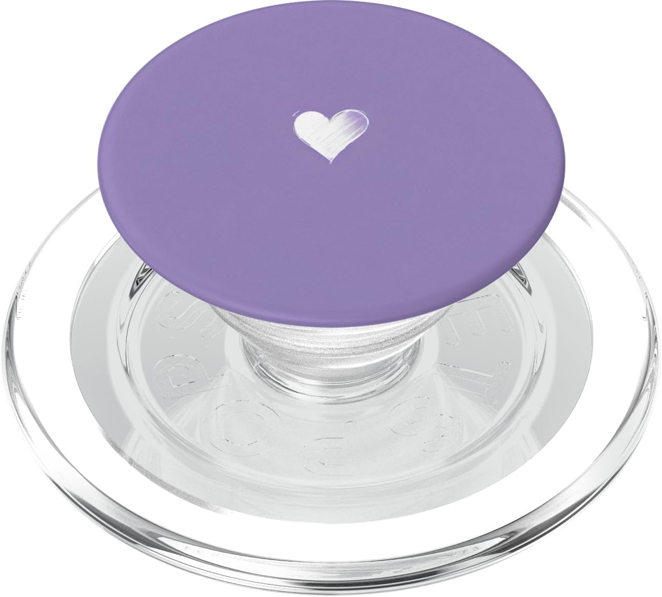 Cute Heart Love Purple PopSockets PopGrip for MagSafe