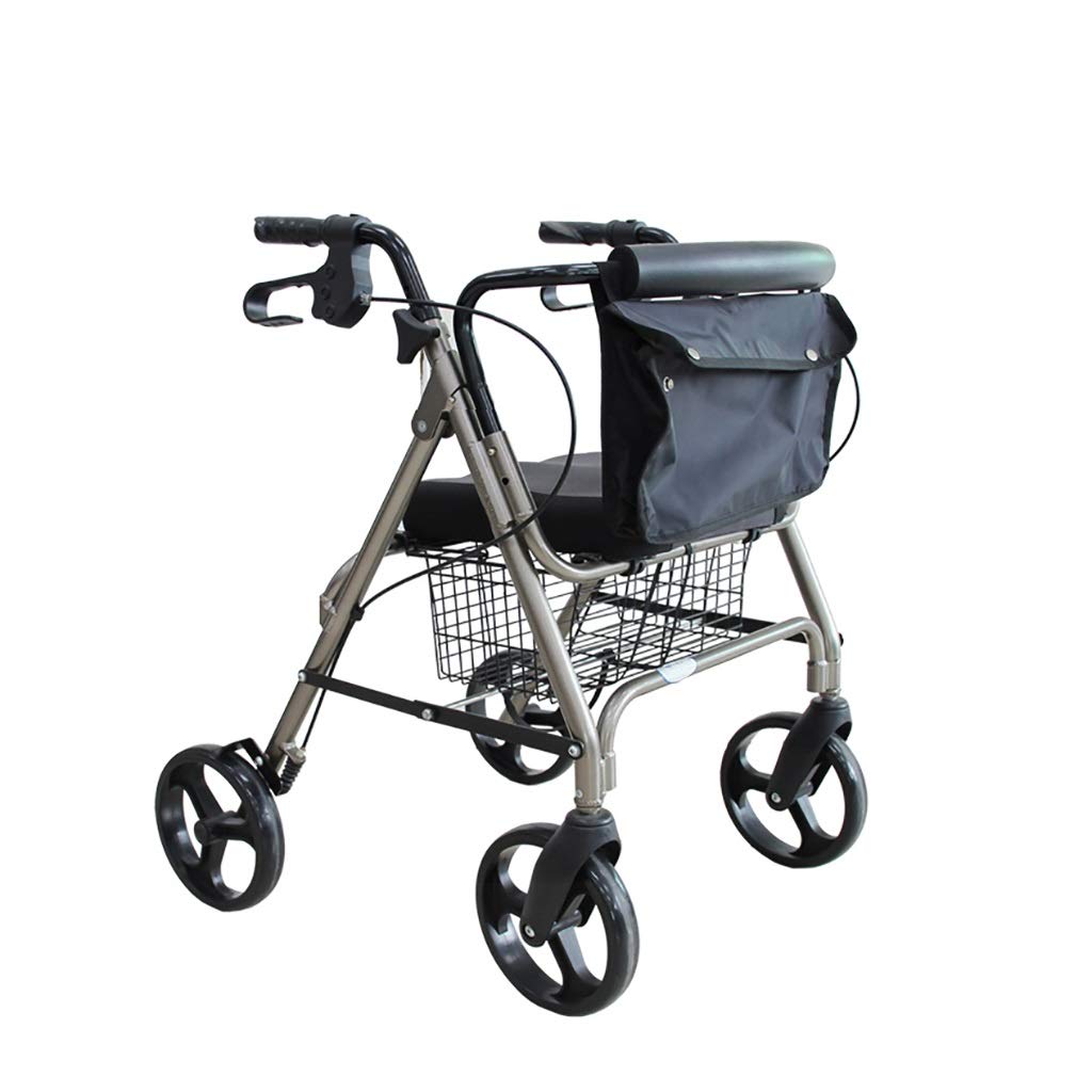 Buy EGCLJ Lightweight Aluminum Rollator Walker with Seat Lockable