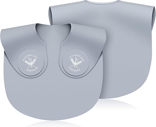 Noverlife Hair Cutting Collar, Waterproof Silicone Hair Dye Collar, Barber Hair Cutting Pad Haircut Neck Wrap for Salon