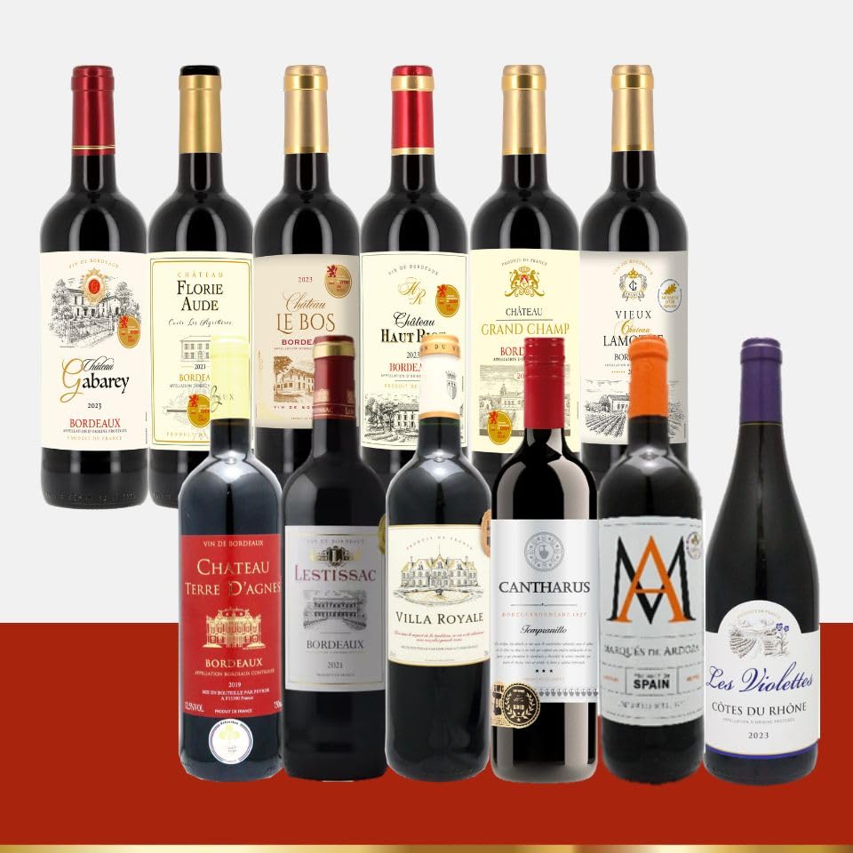 Amazon.co.jp: 金賞受賞ワイン 赤ワイン 12本 ワインセット 飲み比べ