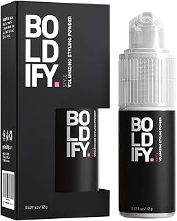 BOLDIFY Hair Volumizer and Hair Texture Powder - Hair Styling Powder, Travel Size Hairspray Hair Powder for Women & Men, Hair Powder Helps Hold Hair Fibers for Thinning Hair for Women & Men