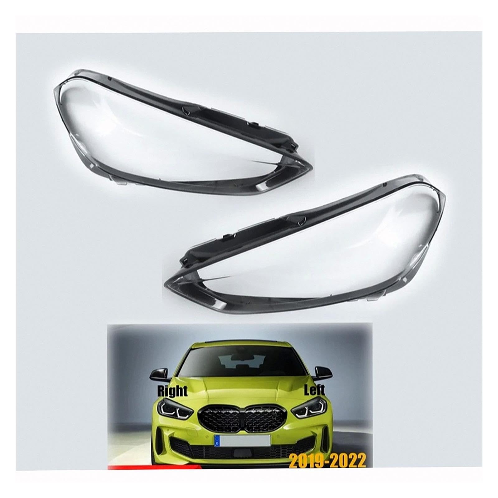 Para BMW 1 Series F40 2019-2022 Reemplazo Carcasa De Lente De Faro Claro