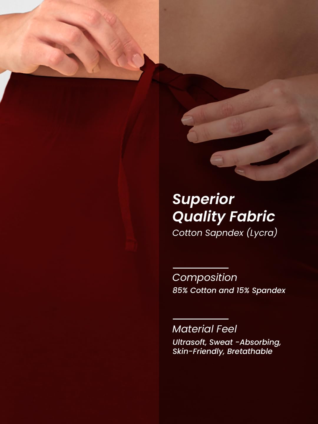 Lyra Women Saree Shaper (Petticoat) Maroon 4