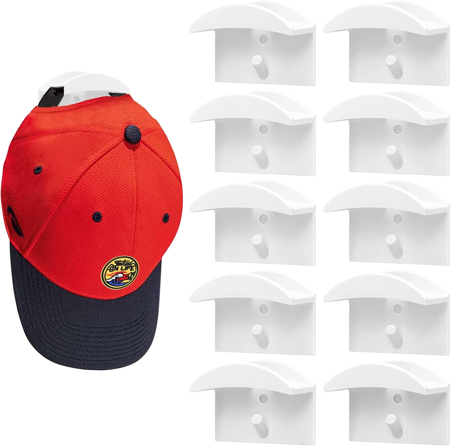 QHWLKJ Hat Hook Racks for Wall Hat Hook Rack for baseball