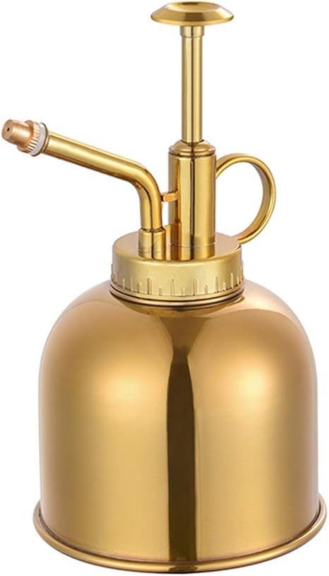Amazon Co Jp 石歩理 スプレーボトル 霧吹き 水撒き 園芸じょうろ 家庭用スプレー おしゃれ レトロ カラー 手圧力噴霧器 ステンレス 掃除 理髪店用 ゴールド Diy 工具 ガーデン