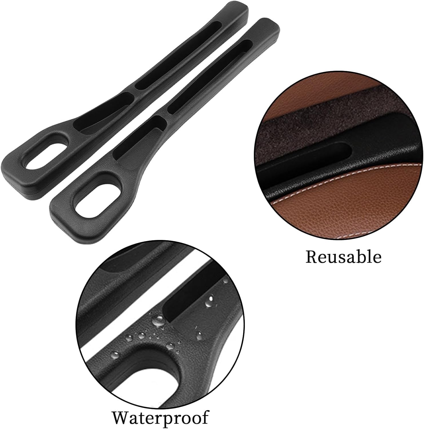 CarFrill 2Pcs Car Seat Gap Filler with 2 Storage Tank, Gap Stopper No Drop Seat Guard Car Seat Crevice Blocker Compatible with All Cars - Image 5 thumbnail