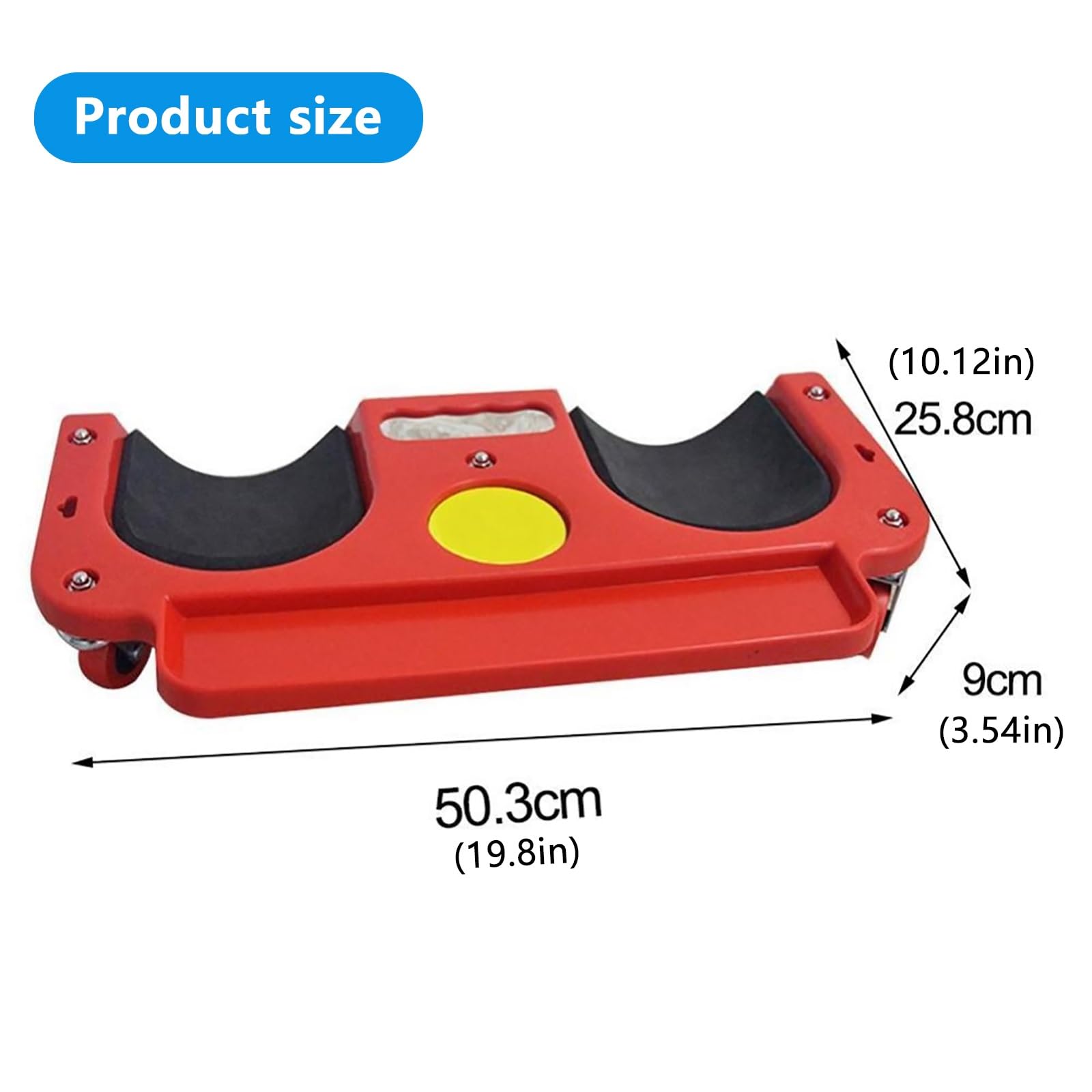 Ginocchiere rotanti con ruote per un facile movimento, design leggero per il comfort, resistenti per attività pesanti, ideali per riparazioni auto, falegnameria, piastrelle e giardinaggio