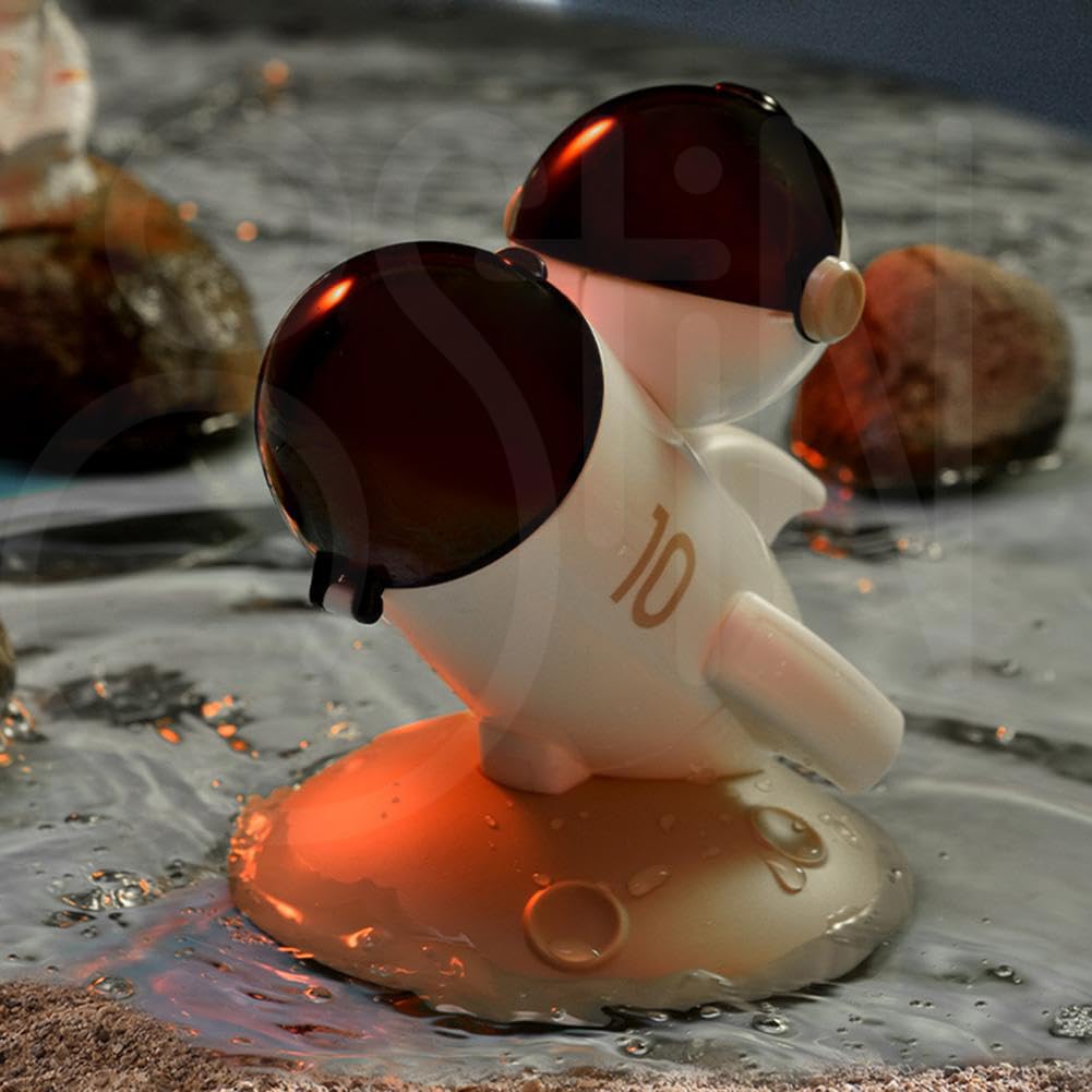 Ostin Astronaut Pen Pencil Holder Stand for Desk, Resin Desk Pen Holder Desk Organizer Astronaut Decor Cool Office Gadgets for Desk, Home Office School Gifts for Kids Adults 2