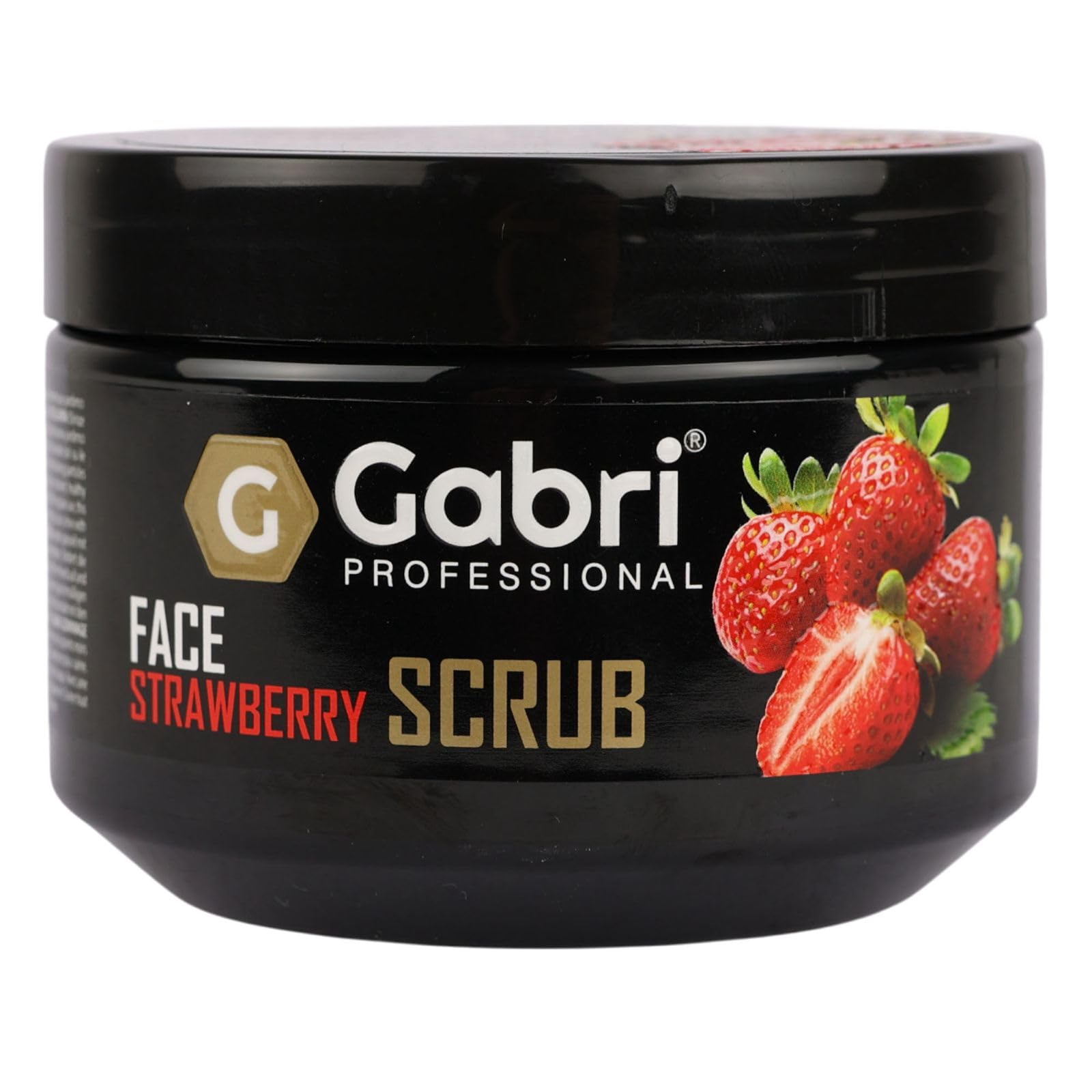 Gabri Professional Face Scrub Strawberry 300ml, Gentle exfoliation, Natural extracts