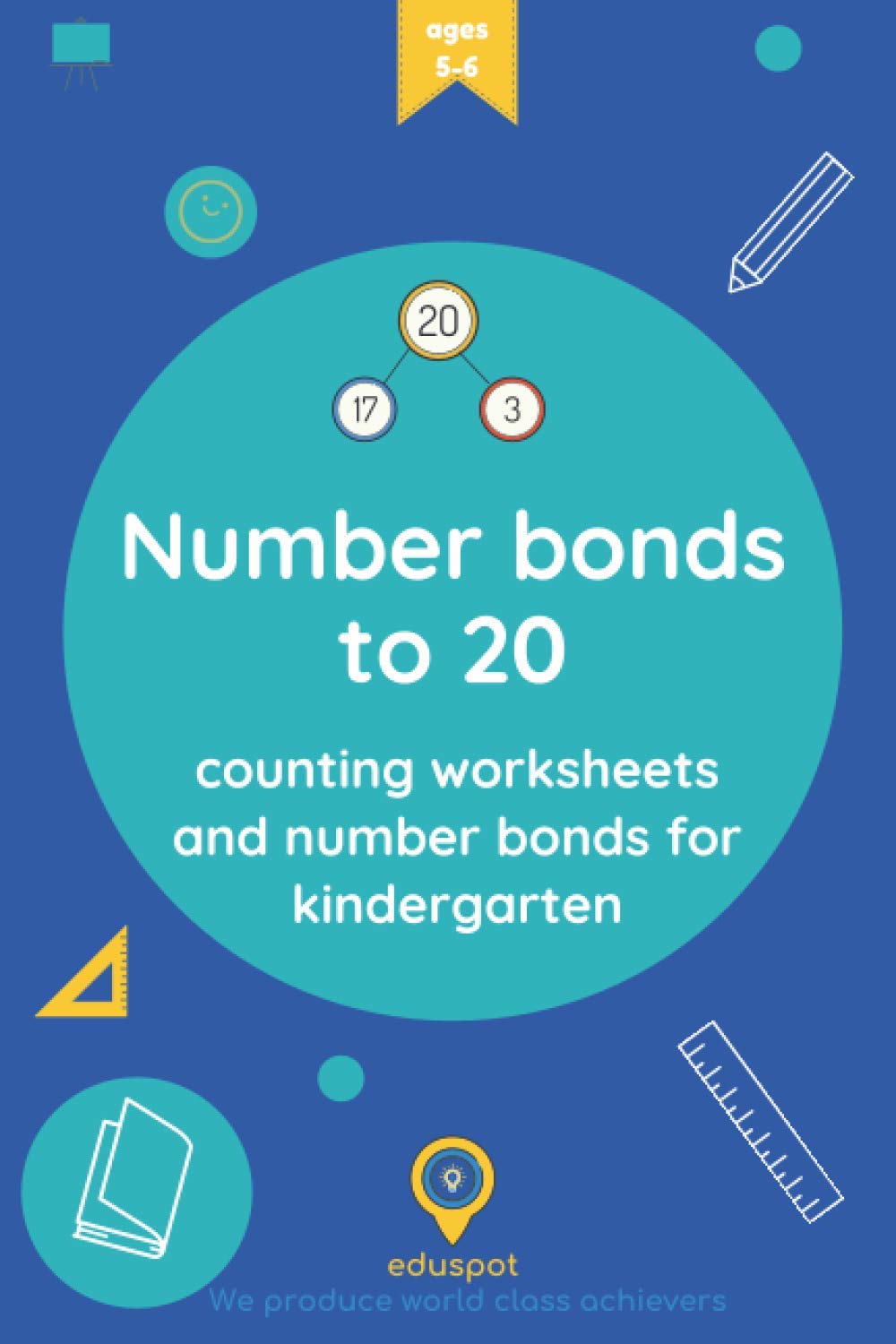 Number bonds to 20: counting worksheets and number bonds for kindergarten