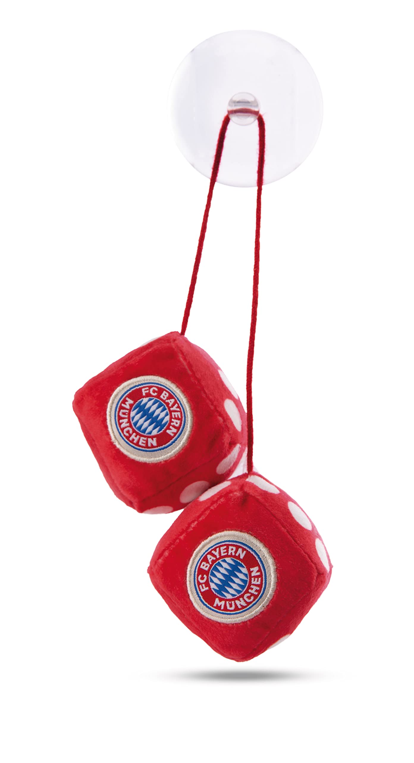 NICI Dés Pelucheux FC Bayern Ours Berni 4x4cm Rouge