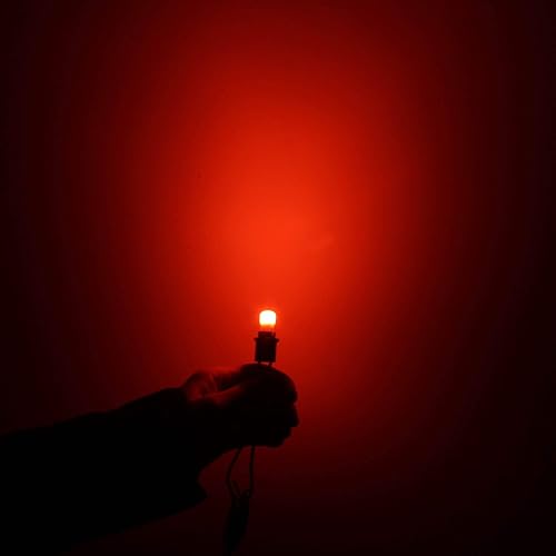 Miniatura 6 de DODOFUN T10 Cerámica Interior Exterior Brillante Luz LED 168 175 194 2825 W5W Tamaño Bombilla Color Rojo (Paquete de 10)