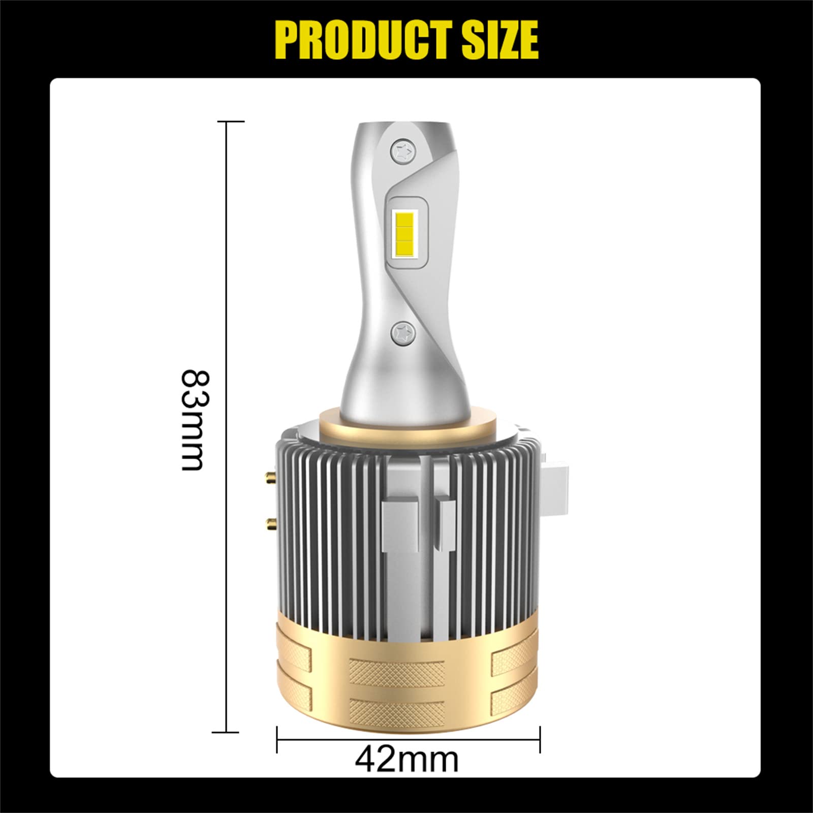 Bombillas LED, 120 W H7 Led Para Faros Delanteros De Coche, Bombillas Canbus, Chips CSP, Instalación Plug And Play, 6000 K Xenón Blanco, Paquete De 2