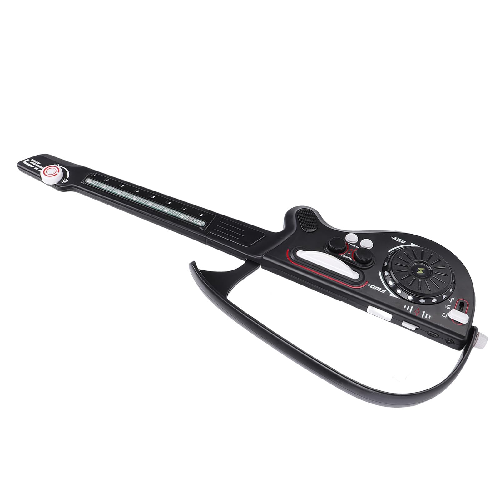 Topiky Gitarrenspielzeug, Bluetooth, Faltbare, Schnurlose Gitarre, Musikinstrument für Kleinkinder, Tragbare E-Gitarre mit Klaviertasten, Geschenk für und Mädchen Im Alter von 3–12 Jahren (Black)