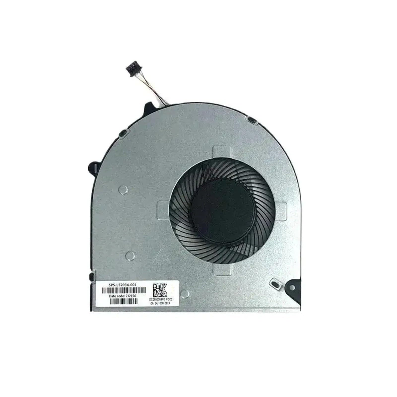 Ventola CPU Portatile, Compatibile con HP, 15-du 15-DW 15s-du 15s-du0002tx-dy-gw 250 G8 TPN-C139 Dispositivo di Raffreddamento L52034-001,Ventola del dissipatore di Calore