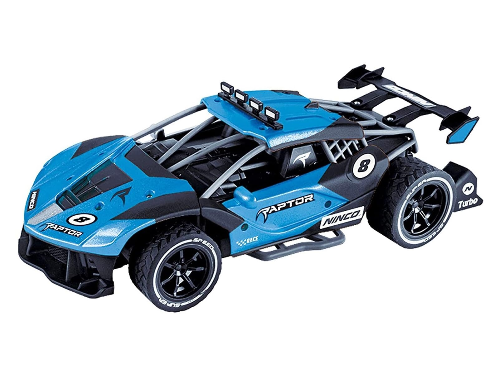 Ninco NincoRacers Raptor NH93166 sterowanie radiem, skala 1/16, akumulator i ładowarka wchodzą w zakres dostawy, 2,4 GHz, 6 lat, niebieski