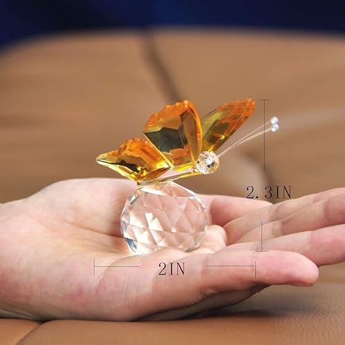 Miniatura 5 de H&D HYALINE & DORA Figuras de animales de cristal facetado, figuras de vidrio hechas a mano, regalo para mamá