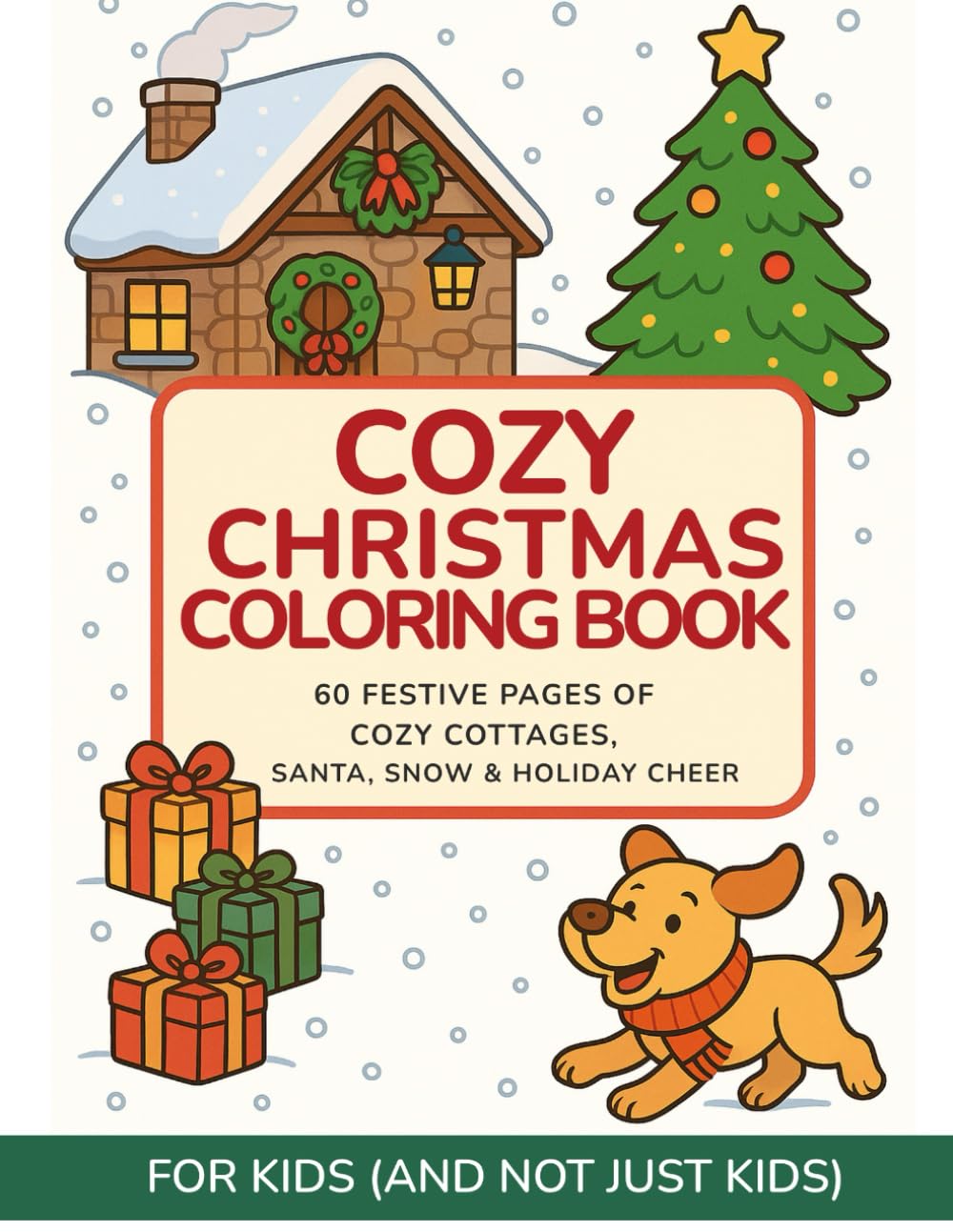 Christmas Coloring Book: Santa, Reindeer, Elves, Snowmen & Cozy Holiday Scenes: 60 Fun and Easy Christmas Coloring Pages for Relaxing Holiday Creativity (Mess Free Coloring Series)
