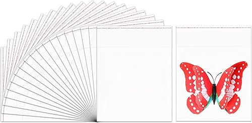 Miniatura 9 de Doutop Bolsas de celofán transparentes autoadhesivas, 100 bolsas autoadhesivas de 4 x 5, bolsas de polietileno OPP de cristal de 2 mil para