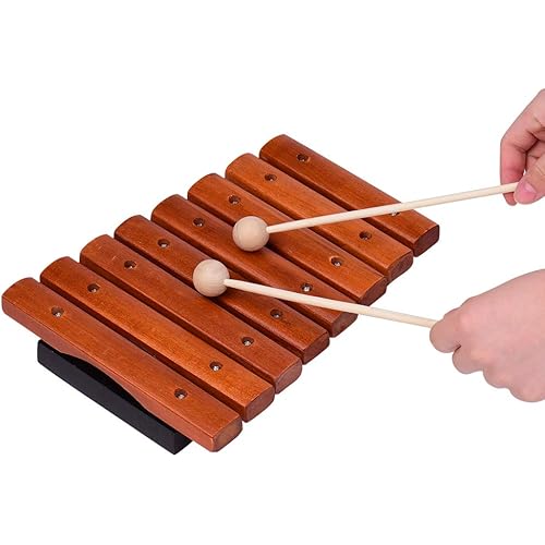 8 Notes Wood Xylophone Includes 2 Wooden Mallets Music Tools Percussion Instrument