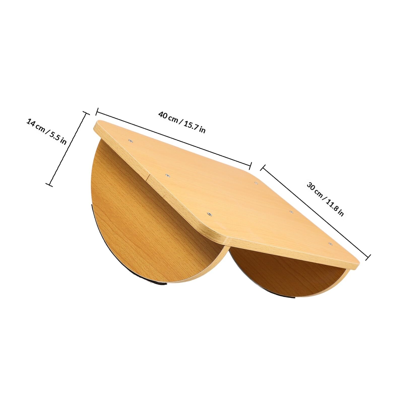 FOMIYES Poggiapiedi per Scrivania Design Antiscivolo e Compatto in Pannello di Densità Beige, Supporto Portatile e Comodo per Ufficio e Casa